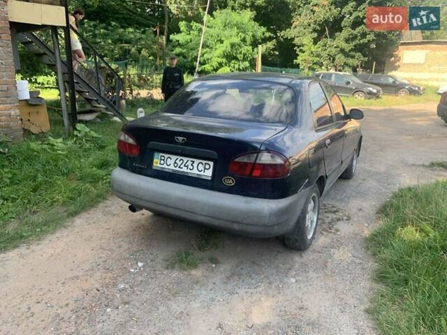 Синий Дэу Ланос, объемом двигателя 1.5 л и пробегом 240 тыс. км за 1500 $, фото 1 на Automoto.ua