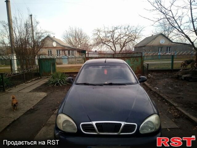 Синий Дэу Ланос, объемом двигателя 1.5 л и пробегом 362 тыс. км за 1600 $, фото 1 на Automoto.ua