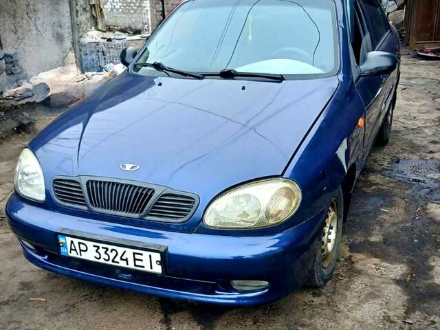 Синий Дэу Ланос, объемом двигателя 1.5 л и пробегом 220 тыс. км за 1450 $, фото 1 на Automoto.ua