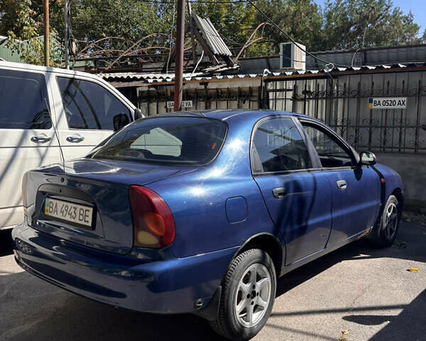 Синий Дэу Ланос, объемом двигателя 1.5 л и пробегом 293 тыс. км за 2500 $, фото 1 на Automoto.ua