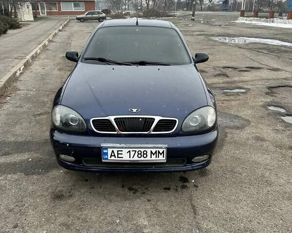 Синий Дэу Ланос, объемом двигателя 1.5 л и пробегом 200 тыс. км за 3500 $, фото 1 на Automoto.ua