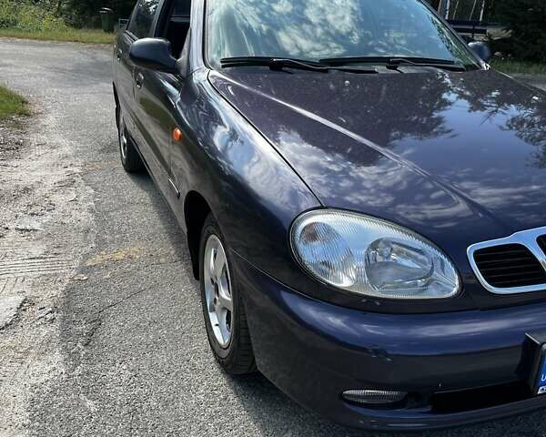 Синий Дэу Ланос, объемом двигателя 1.5 л и пробегом 166 тыс. км за 2500 $, фото 1 на Automoto.ua