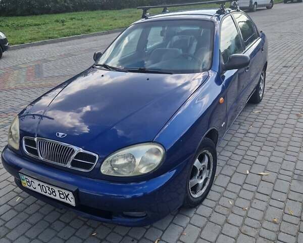 Синий Дэу Ланос, объемом двигателя 1.5 л и пробегом 181 тыс. км за 1550 $, фото 1 на Automoto.ua