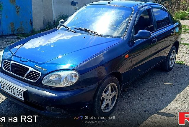 Синий Дэу Ланос, объемом двигателя 1.6 л и пробегом 314 тыс. км за 2700 $, фото 1 на Automoto.ua