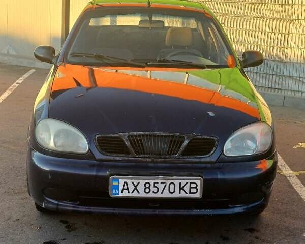 Синий Дэу Ланос, объемом двигателя 1.5 л и пробегом 256 тыс. км за 1700 $, фото 1 на Automoto.ua
