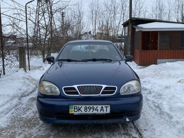 Синий Дэу Ланос, объемом двигателя 1.6 л и пробегом 134 тыс. км за 2400 $, фото 1 на Automoto.ua