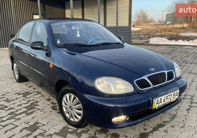 Синій Деу Ланос, об'ємом двигуна 1.5 л та пробігом 200 тис. км за 2100 $, фото 1 на Automoto.ua