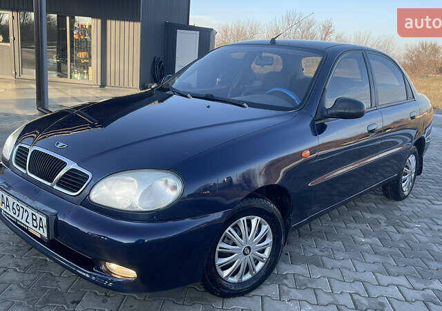 Синий Дэу Ланос, объемом двигателя 1.5 л и пробегом 200 тыс. км за 2350 $, фото 1 на Automoto.ua