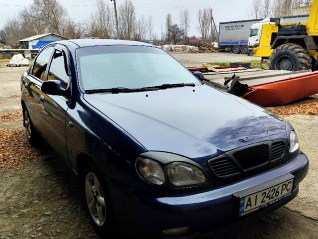 Синий Дэу Ланос, объемом двигателя 1.5 л и пробегом 197 тыс. км за 2200 $, фото 1 на Automoto.ua