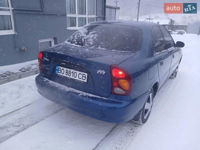 Синий Дэу Ланос, объемом двигателя 1.5 л и пробегом 223 тыс. км за 1999 $, фото 1 на Automoto.ua