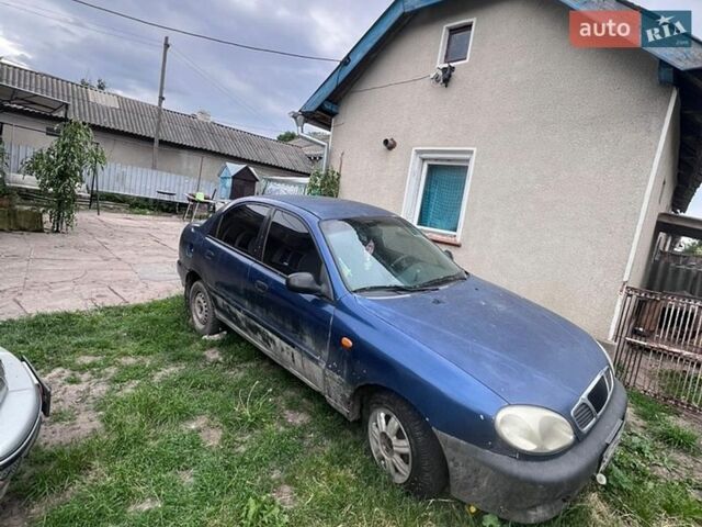 Синий Дэу Ланос, объемом двигателя 1.5 л и пробегом 250 тыс. км за 650 $, фото 1 на Automoto.ua
