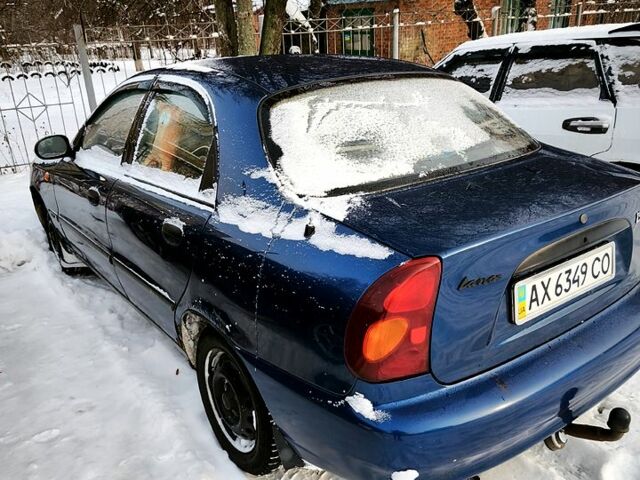 Синий Дэу Ланос, объемом двигателя 1.5 л и пробегом 223 тыс. км за 2100 $, фото 1 на Automoto.ua