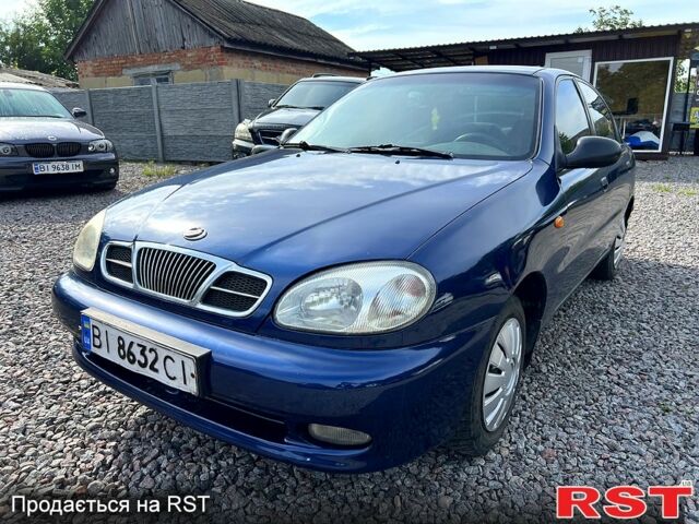 Синий Дэу Ланос, объемом двигателя 1.5 л и пробегом 180 тыс. км за 2499 $, фото 1 на Automoto.ua