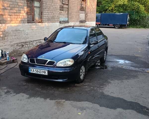 Синий Дэу Ланос, объемом двигателя 1.5 л и пробегом 127 тыс. км за 3100 $, фото 1 на Automoto.ua