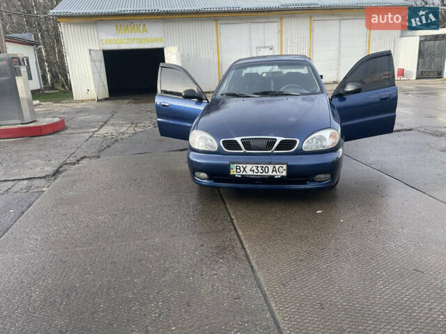 Синий Дэу Ланос, объемом двигателя 1.5 л и пробегом 287 тыс. км за 2500 $, фото 1 на Automoto.ua