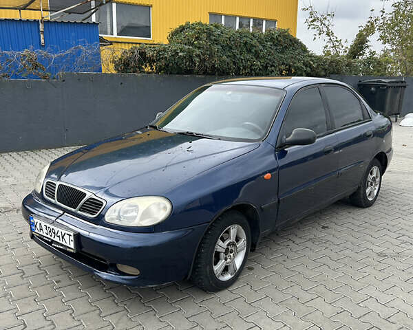 Синий Дэу Ланос, объемом двигателя 1.5 л и пробегом 270 тыс. км за 1900 $, фото 1 на Automoto.ua