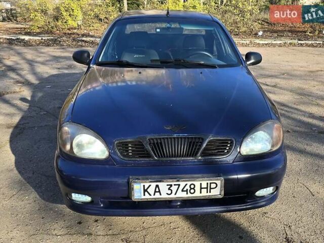 Синий Дэу Ланос, объемом двигателя 1.5 л и пробегом 345 тыс. км за 1800 $, фото 1 на Automoto.ua