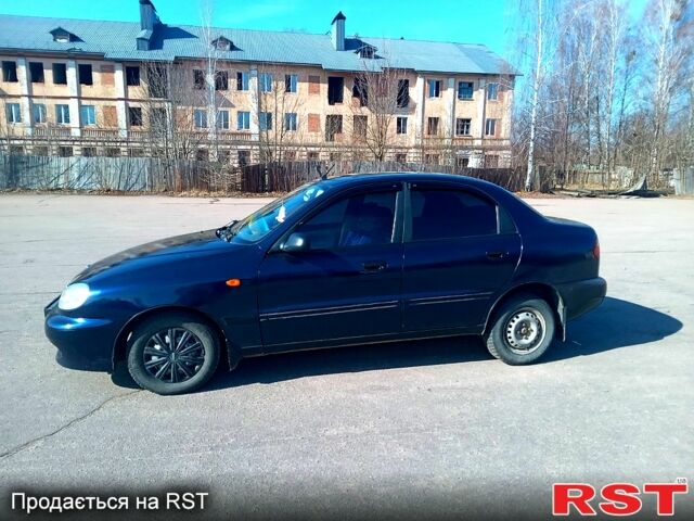 Синий Дэу Ланос, объемом двигателя 1.5 л и пробегом 190 тыс. км за 1700 $, фото 1 на Automoto.ua