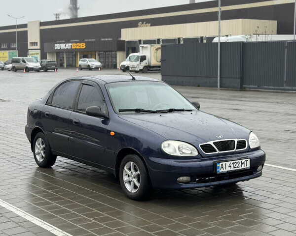 Синий Дэу Ланос, объемом двигателя 1.5 л и пробегом 211 тыс. км за 2450 $, фото 1 на Automoto.ua