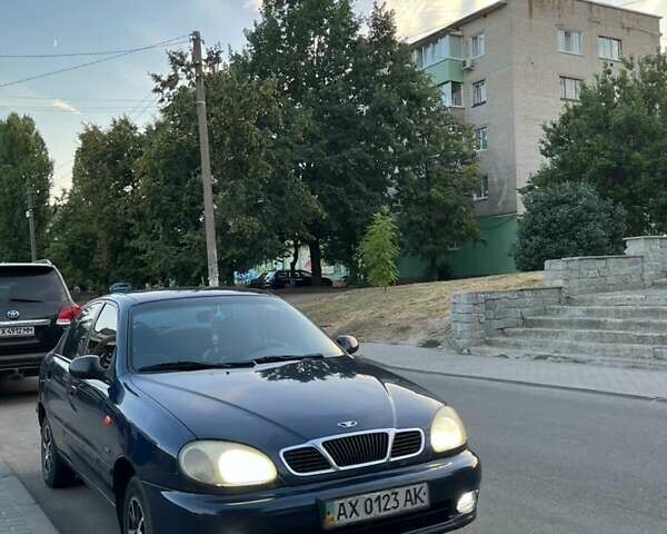 Синий Дэу Ланос, объемом двигателя 1.5 л и пробегом 245 тыс. км за 2450 $, фото 1 на Automoto.ua