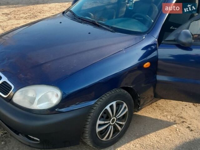 Синий Дэу Ланос, объемом двигателя 1.5 л и пробегом 150 тыс. км за 2100 $, фото 1 на Automoto.ua
