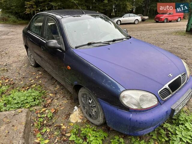 Синий Дэу Ланос, объемом двигателя 1.5 л и пробегом 263 тыс. км за 1200 $, фото 1 на Automoto.ua