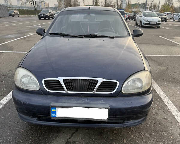 Синий Дэу Ланос, объемом двигателя 1.5 л и пробегом 340 тыс. км за 2400 $, фото 1 на Automoto.ua