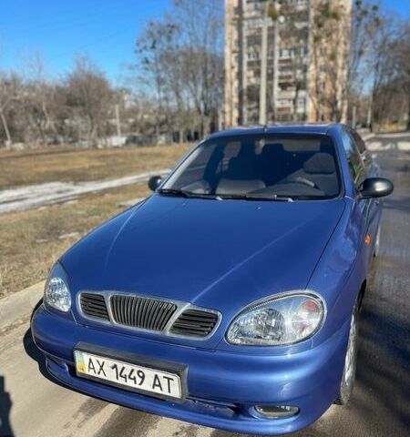 Синий Дэу Ланос, объемом двигателя 1.5 л и пробегом 212 тыс. км за 2250 $, фото 1 на Automoto.ua
