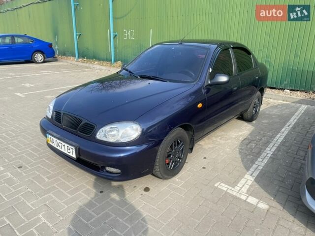 Синий Дэу Ланос, объемом двигателя 1.5 л и пробегом 165 тыс. км за 3000 $, фото 1 на Automoto.ua