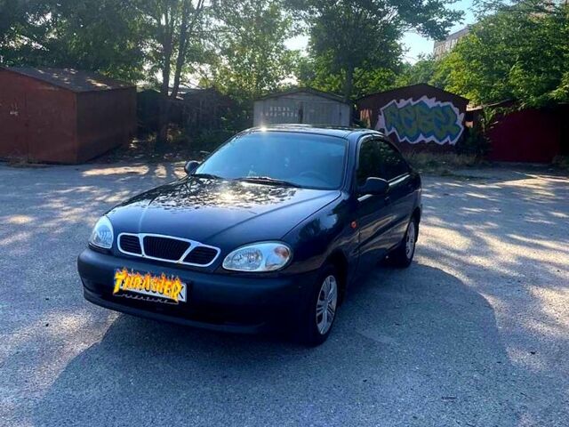 Синий Дэу Ланос, объемом двигателя 1.5 л и пробегом 220 тыс. км за 1900 $, фото 1 на Automoto.ua