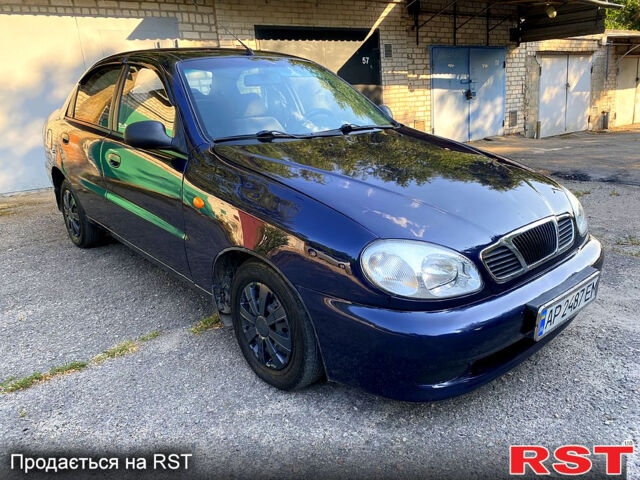 Синий Дэу Ланос, объемом двигателя 1.5 л и пробегом 120 тыс. км за 1900 $, фото 1 на Automoto.ua