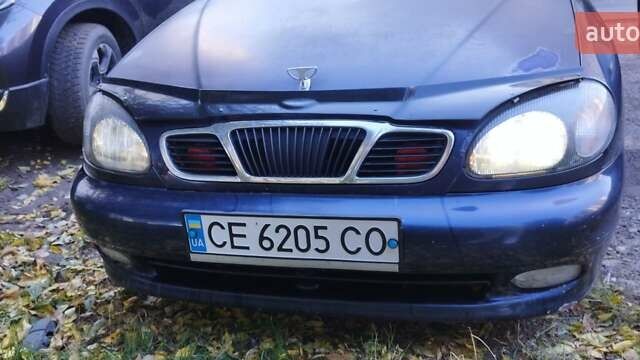 Синий Дэу Ланос, объемом двигателя 1.5 л и пробегом 300 тыс. км за 1150 $, фото 1 на Automoto.ua