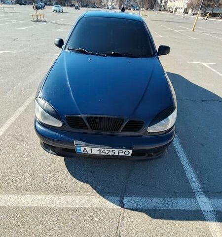 Синий Дэу Ланос, объемом двигателя 1.5 л и пробегом 447 тыс. км за 2100 $, фото 1 на Automoto.ua