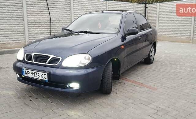 Синий Дэу Ланос, объемом двигателя 1.3 л и пробегом 168 тыс. км за 2200 $, фото 1 на Automoto.ua