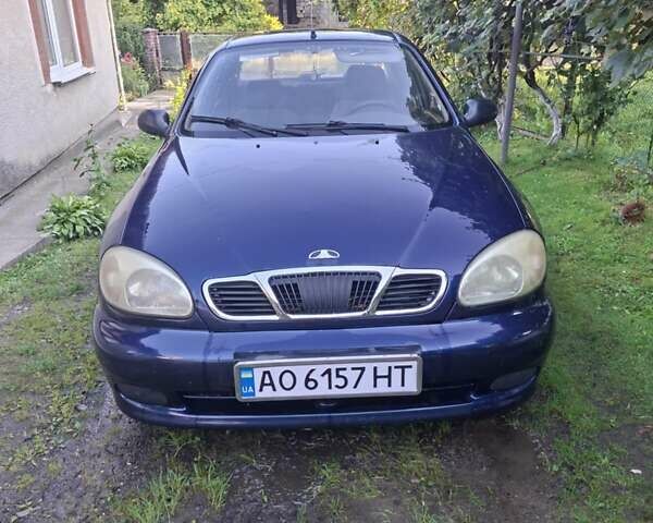 Синий Дэу Ланос, объемом двигателя 1.5 л и пробегом 201 тыс. км за 2600 $, фото 1 на Automoto.ua