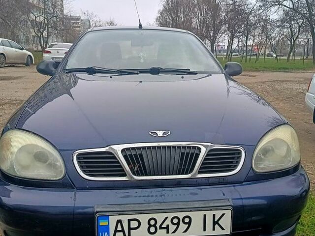 Синій Деу Ланос, об'ємом двигуна 1.3 л та пробігом 153 тис. км за 2000 $, фото 1 на Automoto.ua