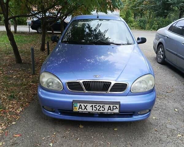 Синий Дэу Ланос, объемом двигателя 1.5 л и пробегом 221 тыс. км за 2400 $, фото 1 на Automoto.ua