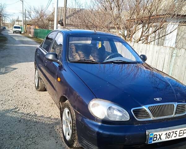 Синий Дэу Ланос, объемом двигателя 1.5 л и пробегом 250 тыс. км за 1350 $, фото 1 на Automoto.ua