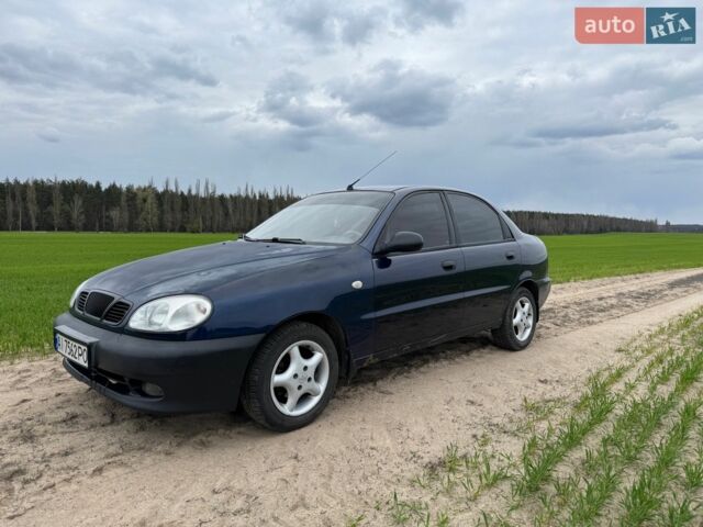 Синий Дэу Ланос, объемом двигателя 1.5 л и пробегом 175 тыс. км за 2200 $, фото 1 на Automoto.ua