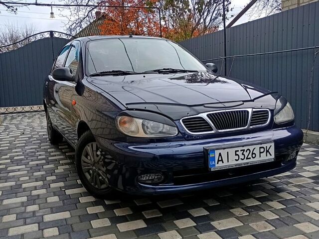 Синий Дэу Ланос, объемом двигателя 1.5 л и пробегом 187 тыс. км за 2250 $, фото 1 на Automoto.ua