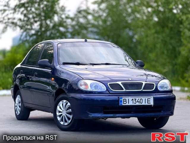 Синій Деу Ланос, об'ємом двигуна 1.3 л та пробігом 199 тис. км за 1750 $, фото 1 на Automoto.ua