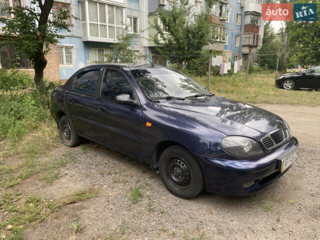 Синий Дэу Ланос, объемом двигателя 1.5 л и пробегом 191 тыс. км за 2100 $, фото 1 на Automoto.ua