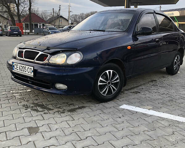 Синий Дэу Ланос, объемом двигателя 1.5 л и пробегом 166 тыс. км за 1500 $, фото 1 на Automoto.ua
