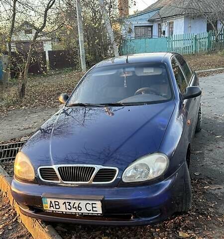 Синий Дэу Ланос, объемом двигателя 1.6 л и пробегом 197 тыс. км за 3000 $, фото 1 на Automoto.ua