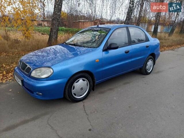 Синий Дэу Ланос, объемом двигателя 1.5 л и пробегом 240 тыс. км за 2550 $, фото 1 на Automoto.ua