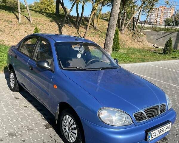 Синий Дэу Ланос, объемом двигателя 1.5 л и пробегом 250 тыс. км за 2400 $, фото 1 на Automoto.ua