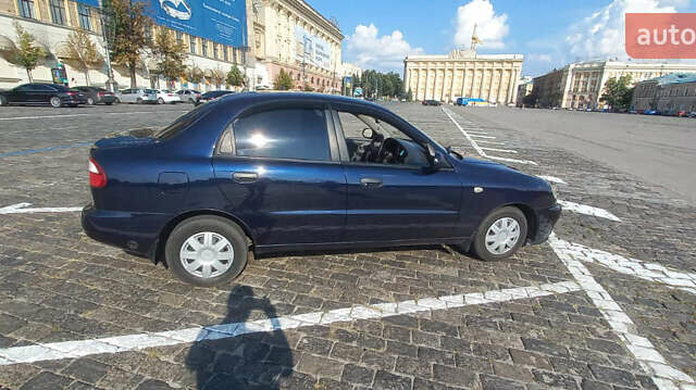 Синий Дэу Ланос, объемом двигателя 1.5 л и пробегом 190 тыс. км за 3500 $, фото 1 на Automoto.ua