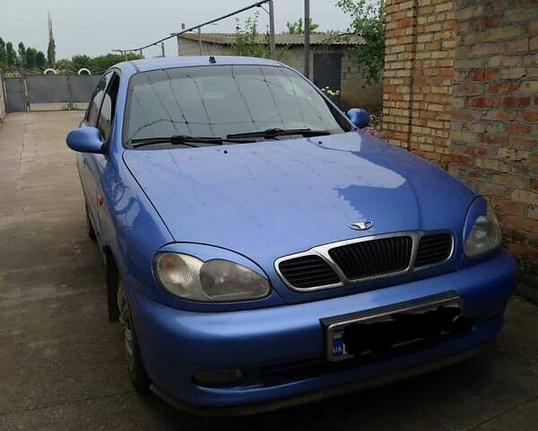 Синий Дэу Ланос, объемом двигателя 1.6 л и пробегом 172 тыс. км за 3100 $, фото 1 на Automoto.ua