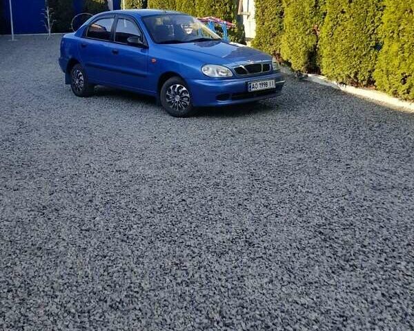 Синий Дэу Ланос, объемом двигателя 1.4 л и пробегом 128 тыс. км за 1900 $, фото 1 на Automoto.ua