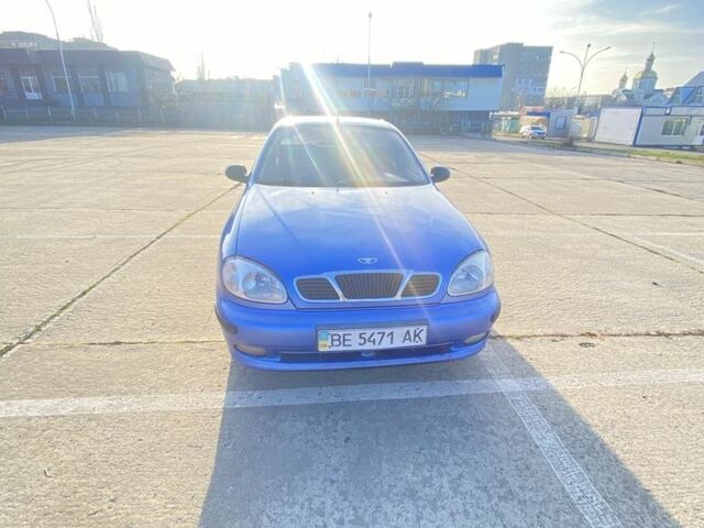 Синий Дэу Ланос, объемом двигателя 1.4 л и пробегом 320 тыс. км за 1300 $, фото 1 на Automoto.ua